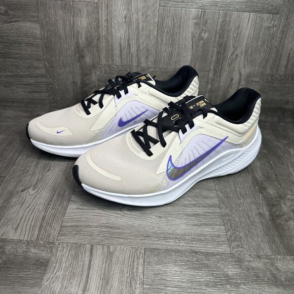 RARE Nike Athletic Shoes in feminine Cream and Lavender Purple details. Mint - Picture 4 of 7